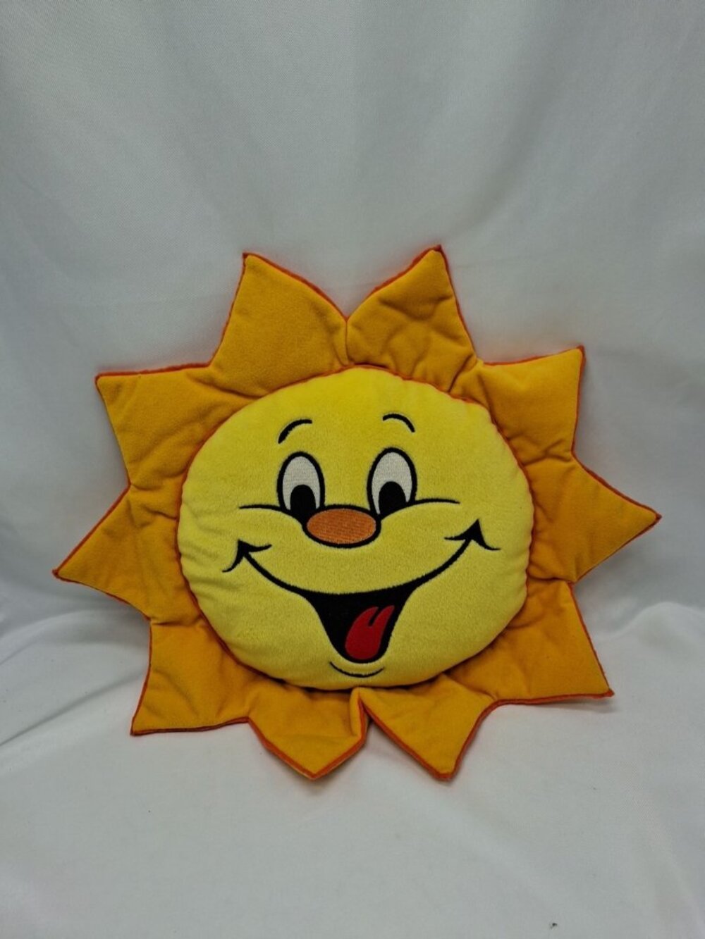 Kellogg's Raisin Bran Logo Plush Sun Pillow Cereal City USA 1998 Collectible